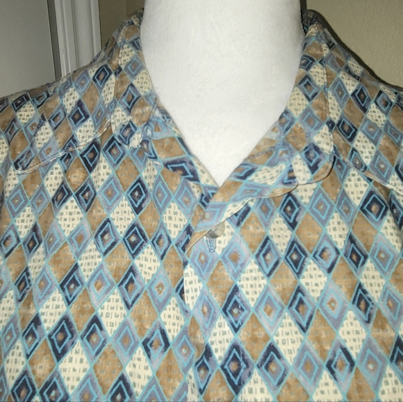 Pierre Cardin Button Down Short Sleeve Collar Shirt, XL, RARE Vintage - Picture 2 of 7